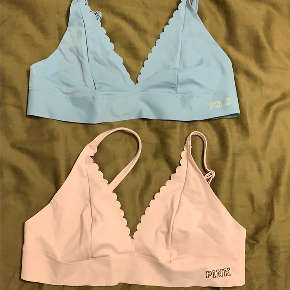 PINK Victoria's Secret Other - (2) Scallop Bandeaus- VS PINK